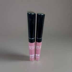 LOT OF 2 MAKE‎ UP FOR EVER ARTIST NUDE CREME LIQUID LIPSTICK 02 FLESH AS PIC